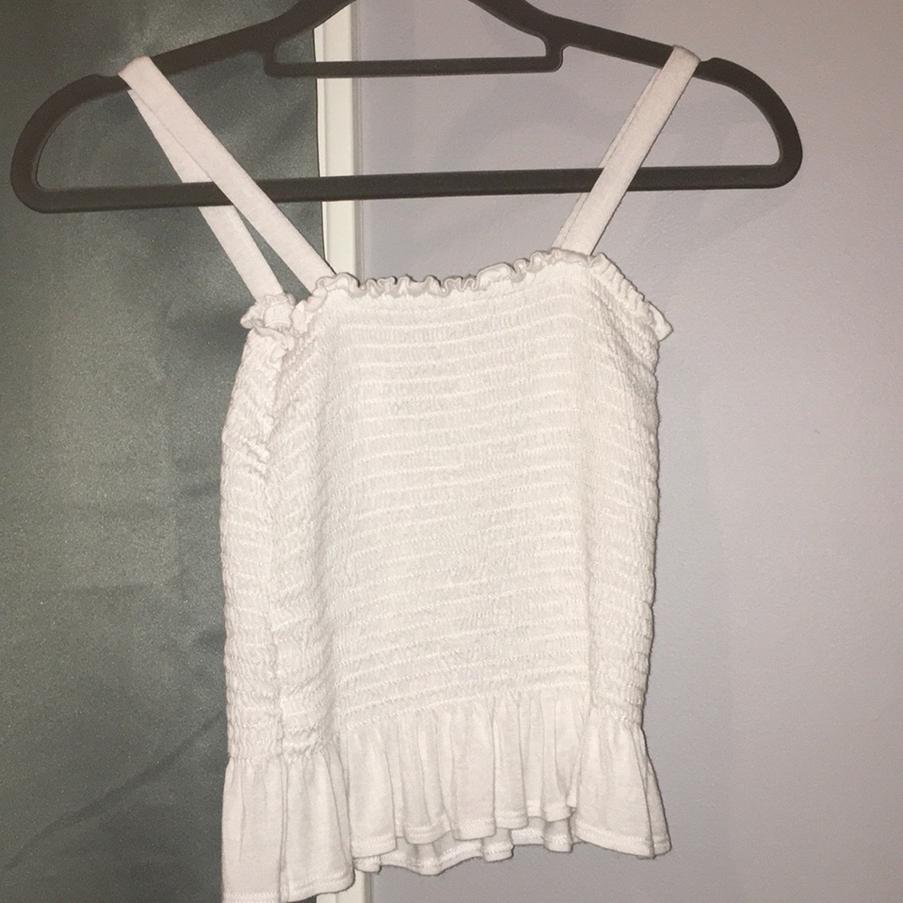 Whites smocked peplum tank top - Picture 4 of 5